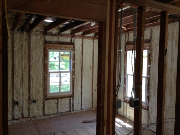 Lyman Construction, princetown NJ, Open cell, spray foam, renovation
