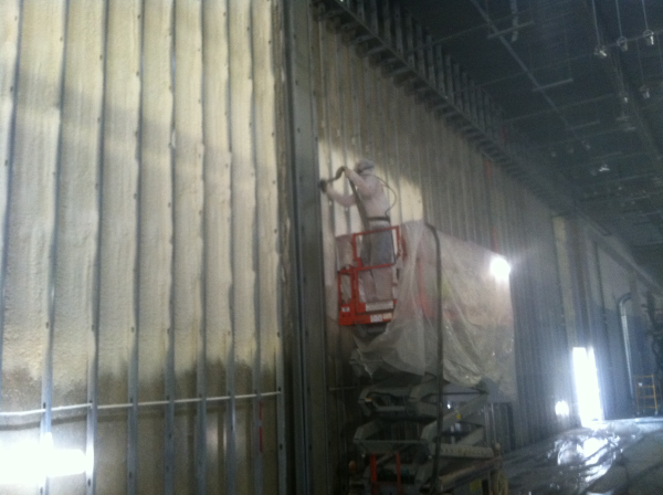 commercial spray foam, warehouse, industrial, Pittsburgh, PA, icynene, spray foam, open cell, closed cell