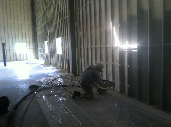 spray foam, walls, commercial building, open cell, closed cell, icynene, coastal insulaton